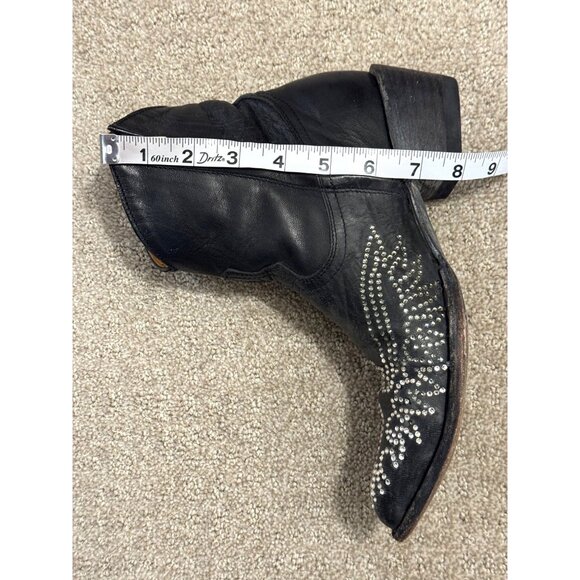 Size 8 Old Gringo Eagle Swarovski Crystals Snip Toe Ankle Cowboy Cowgirl Boots - Picture 14 of 14